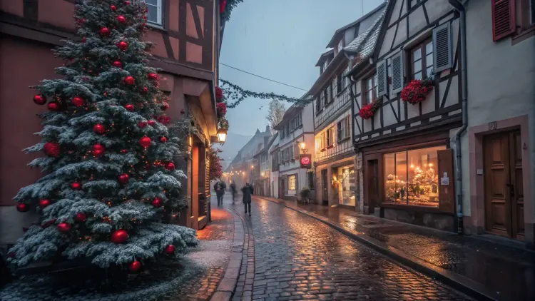 Arriving in Colmar, France, in December
